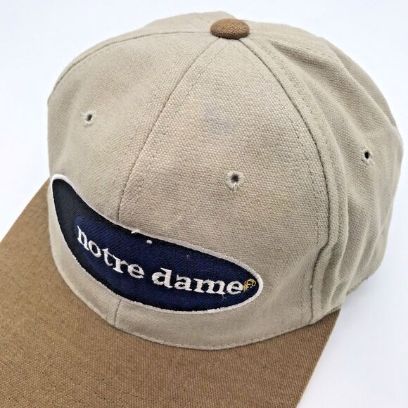 Notre Dame Fighting Irish NCAA American Needle Strapback Ball Cap Tan Official - Picture 9 of 11